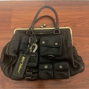 Vintage Betsey Johnson Horseshoe Satchel